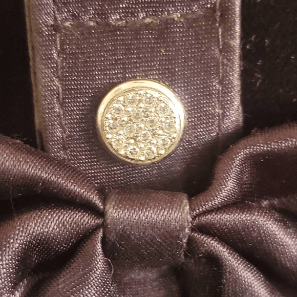 Swarovski Heart Shaped Velvet and Satin Evening Bag - Picture 6 of 9